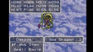 Dragon Quest 3 Snes Remix ( English Translation ) Boss Battle #10 God Dragon