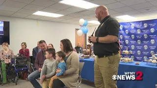 Officer Sean Houle’s emotional last call as he retires months later after surviving shooting