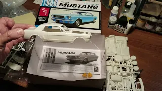 AMT 66 Ford Mustang kit unbox, build & review. Pt. 1 -- Unboxing