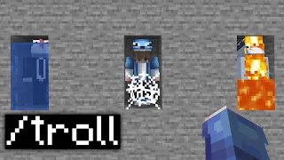 Minecraft'ta Yayıncıları TROLL Komutları İle TROLLEDİM! *intikam