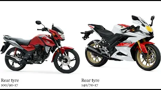 Honda CBF 125 vs Yamaha YZF R 125 Test specification comparison