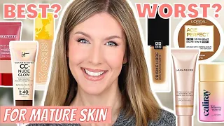 BEST & WORST NEW Foundations For Mature Skin 2022 | FOUNDATION ROUNDUP