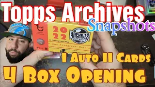 2022 Topps Archives Snapshots  1 Auto Guaranteed 4 Boxes # Variations Pulled