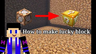 How to make lucky block in Minecraft (no mods no addons)