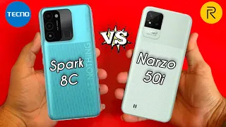 Tecno Spark 8C Vs Realme Narzo 50i - Which Phone is Better Under 20K