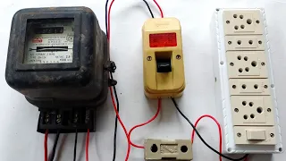 Energy meter connection | Energy meter, fuse and DP switch connection with practical load 😀