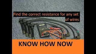 Test Spark Plug Wires With Multimeter