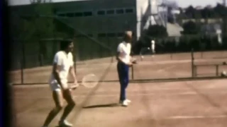 Ilie Nastase in practice with french team (FFT)_Grand Prix Madrid 1972