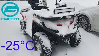 Cold Start - CFMoto CForce 520L at -25°C (-13°F)