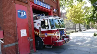 FDNY Rescue 2 goes on a run