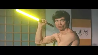 Bruce Lee Lightsabers Scene Recreation (Duel Of Fates edit)