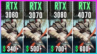 RTX 3060 vs RTX 3070 vs RTX 3080 vs RTX 4070 - Test in 12 Games