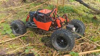 Injora / Austar Rock Crawler ( Gmade R1 clone ) First Run 👀👀 #rc #rcoffroad #crawler