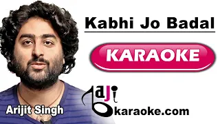 Kabhi Jo Badal Barse | Video Karaoke Lyrics | Jackpot, Arijit Singh, Bajikaraoke