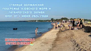 Должанская Азовское море 1 июня 2024 обстановка на пляже #должанская #ейск #море #лето #пляж #отдых