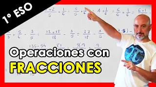 Cálculos con FRACCIONES. //  1°ESO