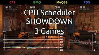 CPU Scheduler Benchmark - 3 Games