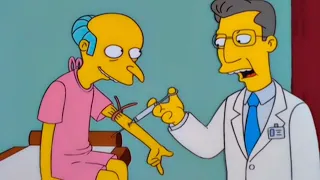 El Sr. Burns va a un chequeo médico