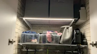 Подсветка в шкафу простым способом!