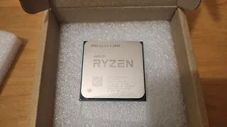 Распаковка и установка нового процессора Ryzen 5-3600.