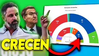 PP Y VOX CRECEN EN EUROPA / SUMAR CAE Y EL PSOE SE MANTIENE