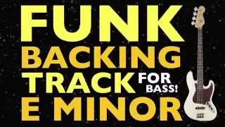 Funk Backing Track For Bass In E Minor