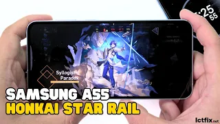 Samsung Galaxy A55 Honkai: Star Rail Gaming test | Exynos 1480, 120Hz Display