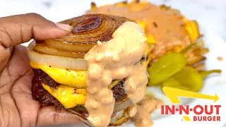 HOW TO MAKE THE VIRAL IN-N-OUT FLYING DUTCHMAN BURGER AT HOME!
