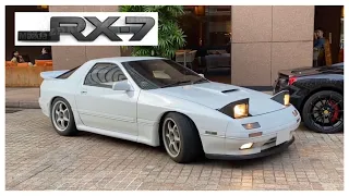 Freshly Restored White Mazda RX-7 FC3S At Millenia Walk, Singapore!