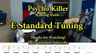 Psycho Killer - Talking Heads (Bass Cover with Tabs)