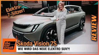 Skoda Vision 7S im Test (2022) Ist DAS die Elektro-SUV Zukunft?! Review | 7-Sitzer | Concept Car
