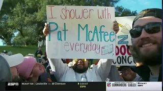 COLLEGE GAMEDAY | Grab Bag Questions, One guy Showers with Pat McAfee every day or so his sign says!