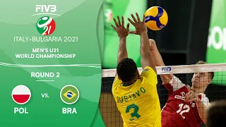 POL vs. BRA - Round 2 | Full Game | Men's U21 Volleyball World Champs 2021