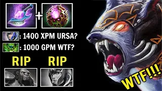 1400 XPM 1000 GPM 10 Min Battle Fury Ursa vs Luna Fast Self Stack Farm vs Luna Axe EPIC Dota 2