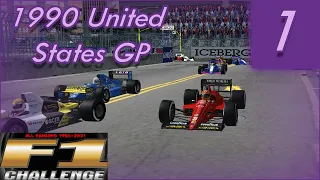 F1 Challenge VB Lets Play - 1990 United States GP