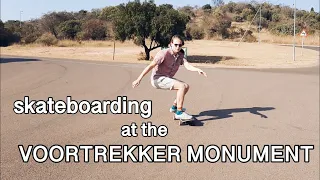 LEARNING to SKATEBOARD at the VOORTREKKER MONUMENT