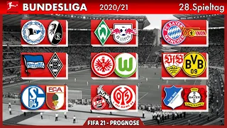 [PS5] FIFA 21: Spieltag 28 (inkl. Samstagskonferenz) - 20/21 Bundesliga Prognose l Deutsch [FULL HD]
