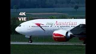 Vienna International Airport 2018, Plane Spotting 4K, 29 MIN