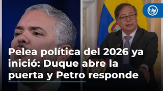 Pelea política del 2026 ya inició: Duque abre la puerta y Petro responde