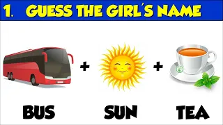 Guess The Girl Name | emoji challenge | Noob x Gamer