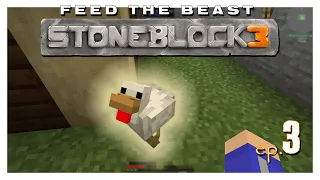 LET'S START CHICKENS! - FTB STONEBLOCK 3