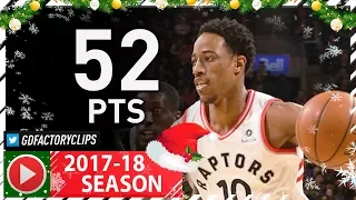 DeMar DeRozan EPIC Full Highlights vs Bucks (2018.01.01) - 52 Pts, Career-HIGH!