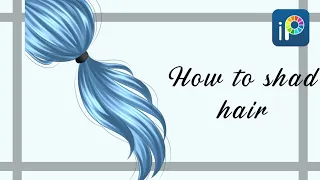How to shade hair // easy // ibis paint x [Tutorial]