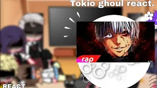 [✨]•||"Tokio ghoul react as Kaneki rap"||•[🖤][gacha]🦋🖤💪🏻