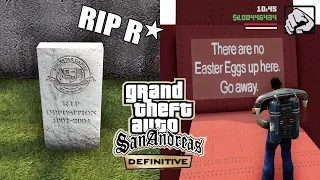 Visiting OLD CLASSIC Easter Eggs in GTA San Andreas Definitive Edition