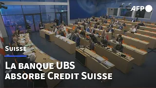 Suisse: la banque UBS absorbe Credit Suisse pour rétablir la "confiance" | AFP