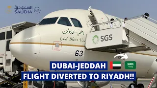 SAUDI AIRLINES|FLIGHT DIVERTED FOR REFUELING|DUBAI-JEDDAH|A320✈️|TRIP REPORT