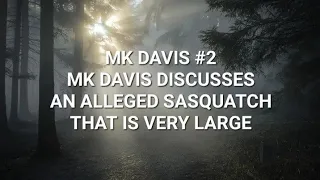 #2   M K Davis discusses video of an alleged Sasquatch that is very large