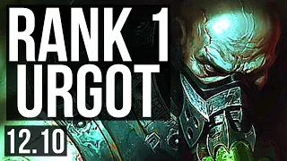 URGOT vs GANGPLANK (TOP) | Rank 1 Urgot, 8/3/7 | NA Challenger | 12.10