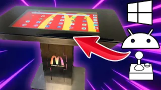 Gaming on an abandoned McDonald's touchscreen table